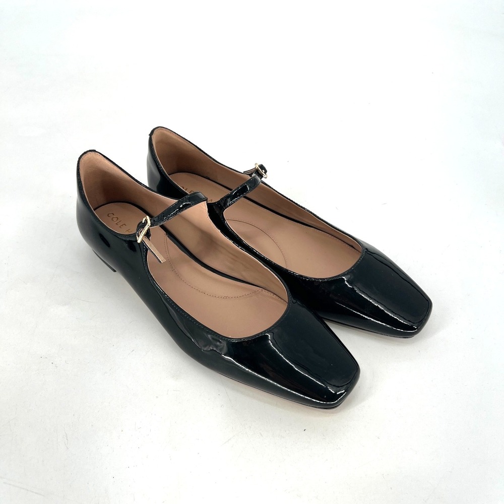 Cole Haan Bridge Mary Jane Ballet Flats Womens 9 Patent Leather Preppy